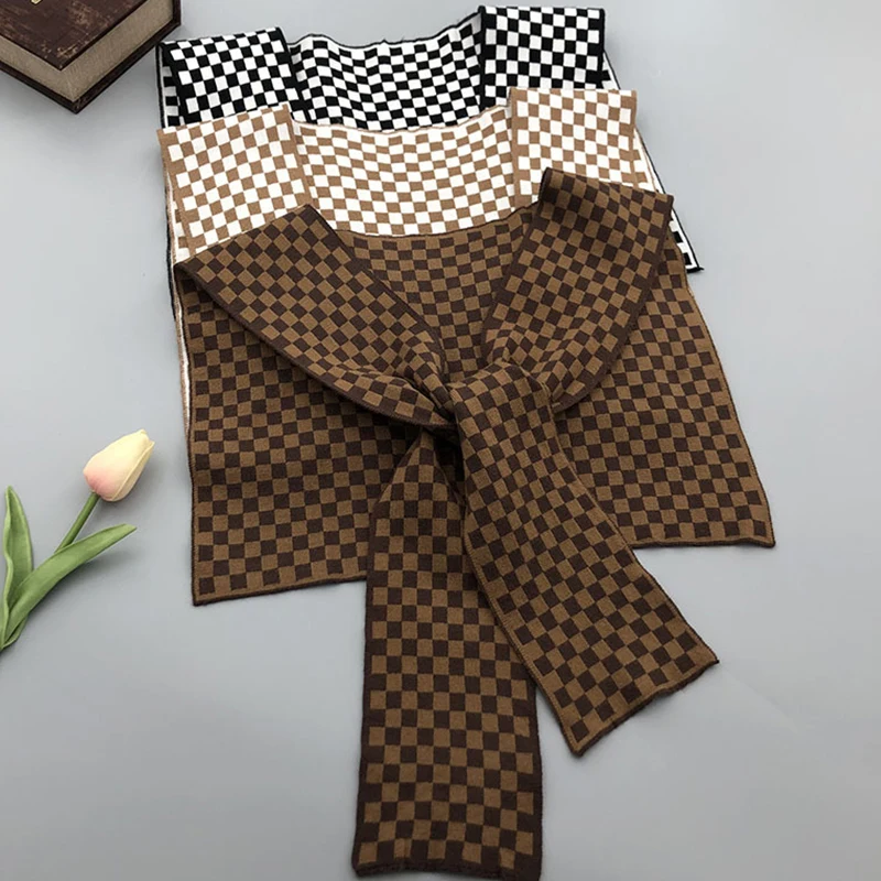 

Autumn Lapel False Collar Shawl for Women Plaid Fake Blouse Sweater Collar Knitted Blouse Necklace Detachable Collars Cape