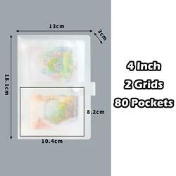 Versatile Pocket Card Photo Album and Scrapbook Binder Holder (4Inch 80Pockets)