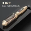 3 In 1 Ionic Hair Curler Straightener Professional Curling Iron Heated Hair Styling Brush Anti-Scald Thermal Brush Curl Wand 6