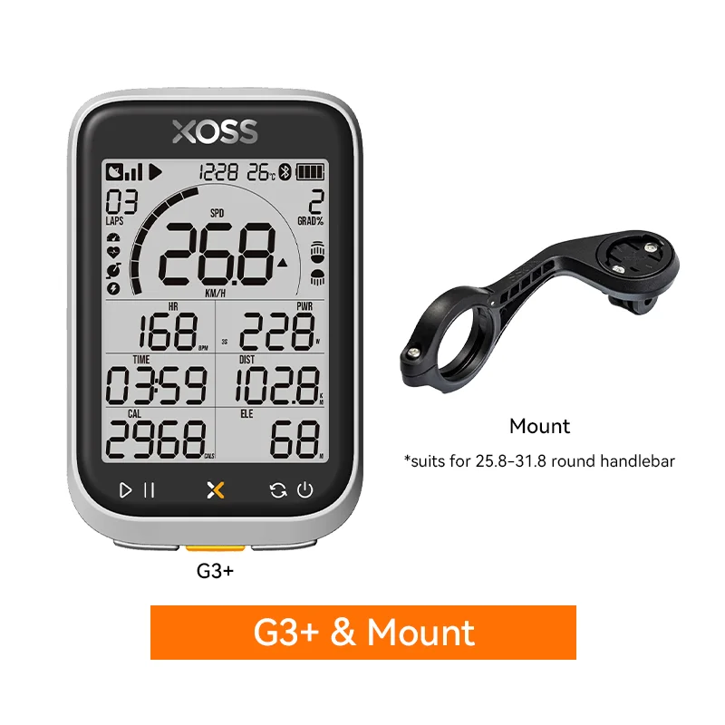 XOSS GPS Bike Computer – Advanced Power Meter & Waterproof Cycling Odometer with Cadence and Speed Tracking