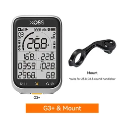 XOSS GPS Bike Computer - Advanced Power Meter & Waterproof Cycling Odometer with Cadence and Speed Tracking (G3P Mount)
