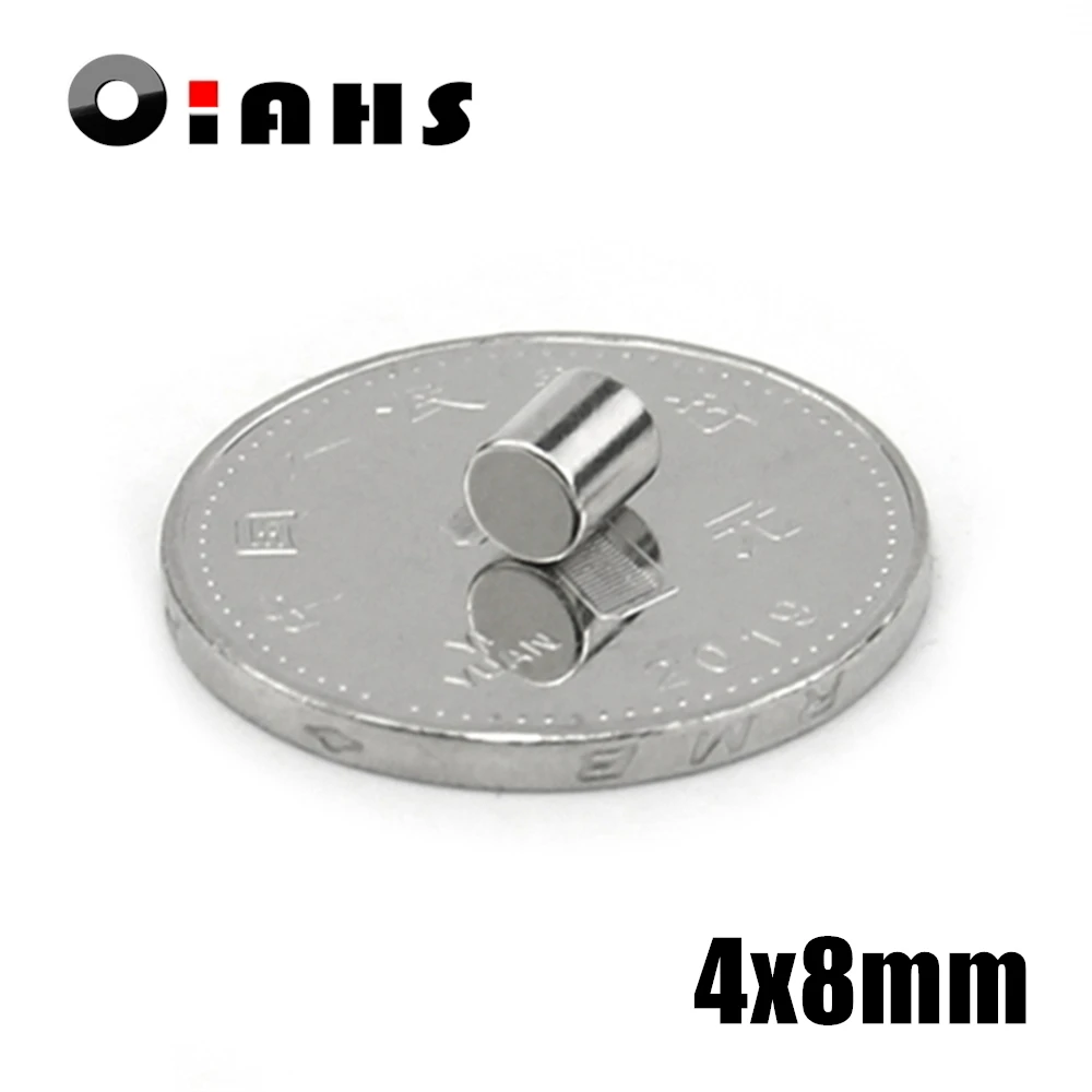 

5000pcs 4x8mm Super Powerful Strong Bulk Small Round NdFeB Neodymium Disc Magnets Dia 4mm x 8mm N35 Rare Earth NdFeB Magnet