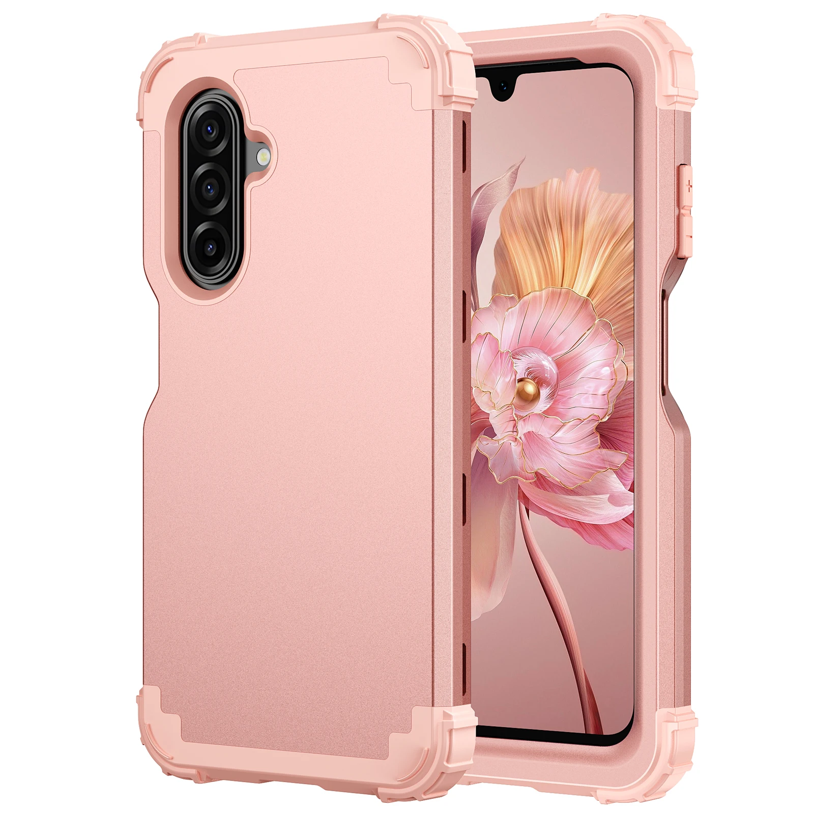 Heavy Duty 3-in-1 Armor Phone Case - Silicone Plastic Cover