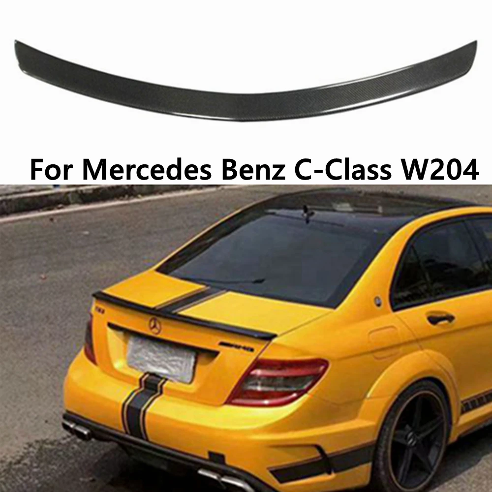 

For Mercedes-Benz C-Class W204 C204 2Door 4Door Coupe AMG Style Carbon Fiber Rear Spoiler Trunk Wing 2007-2014 FRP Forged car