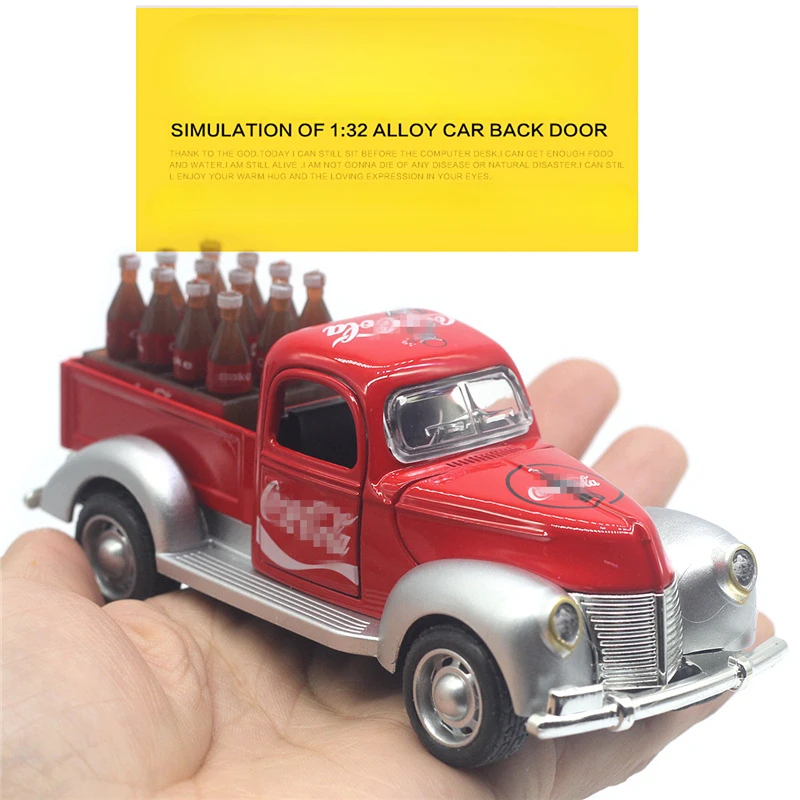 1:32 Vintage Ford Pickup Replica with Sound and Light - Classic Car Model Toy and Collectible Gift