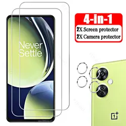 4in1 Camera Lens for OnePlus Nord CE 3 Lite 5G CPH2467 Full Cover Screen Protectors for Oneplus Nord CE3 6.72