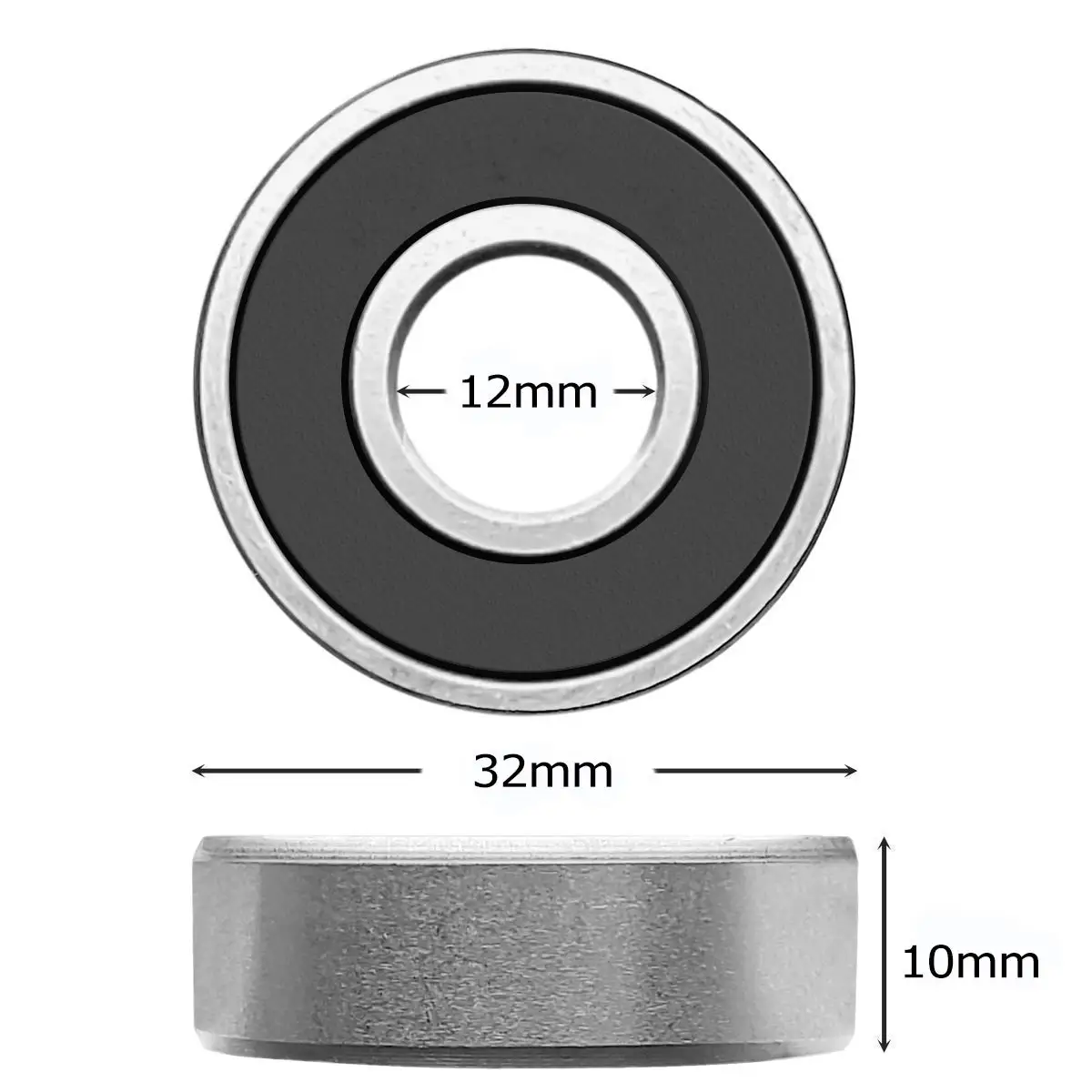 10PCS ABEC-5 608 6200 6201 6202 6203 6204 6205 6206 6207 6208 ZZ 2RS Metal Seal High Quality Deep Groove Ball Bearing 12x32x10mm