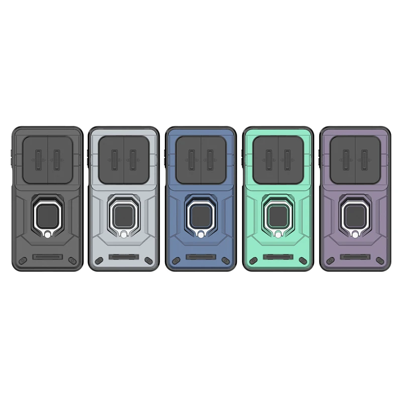 Shockproof Back Slide Lens Ring Holder Case Cover - New Protective s