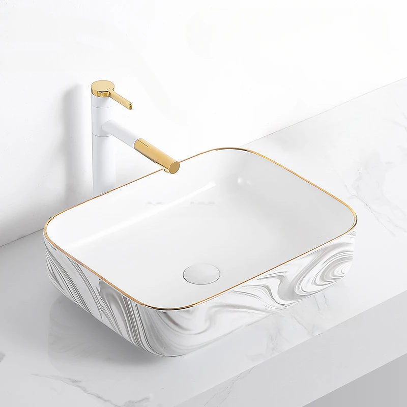 

Home Bathroom Sinks Balcony Washing Sink Hotel Homestay Round Ceramic Washbasin Modern Countertop Basin Small Size Bathroom Sink