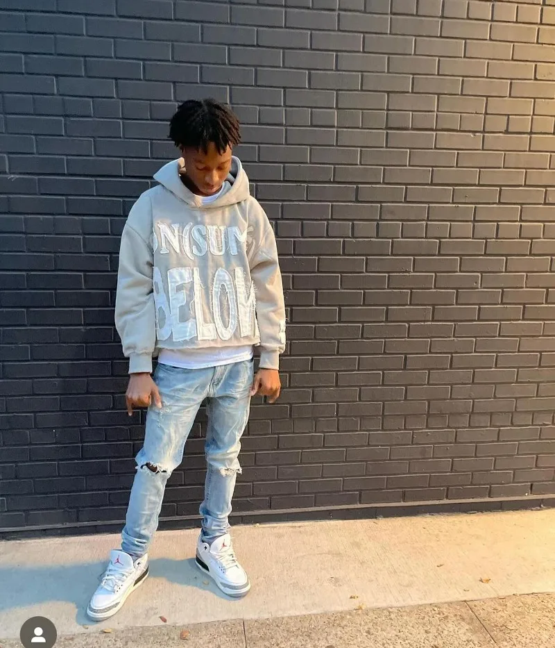 

Y2k New Style High Street Vintage Alphabet Embroidery Oversized Hoodie Men Goth Harajuku Personality Casual Loose Sweatshirt