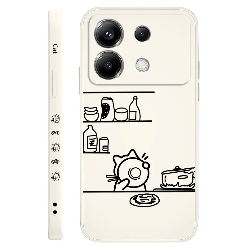 Cooking Cat Themed Silicone Phone Case - Charming & Durable Cover