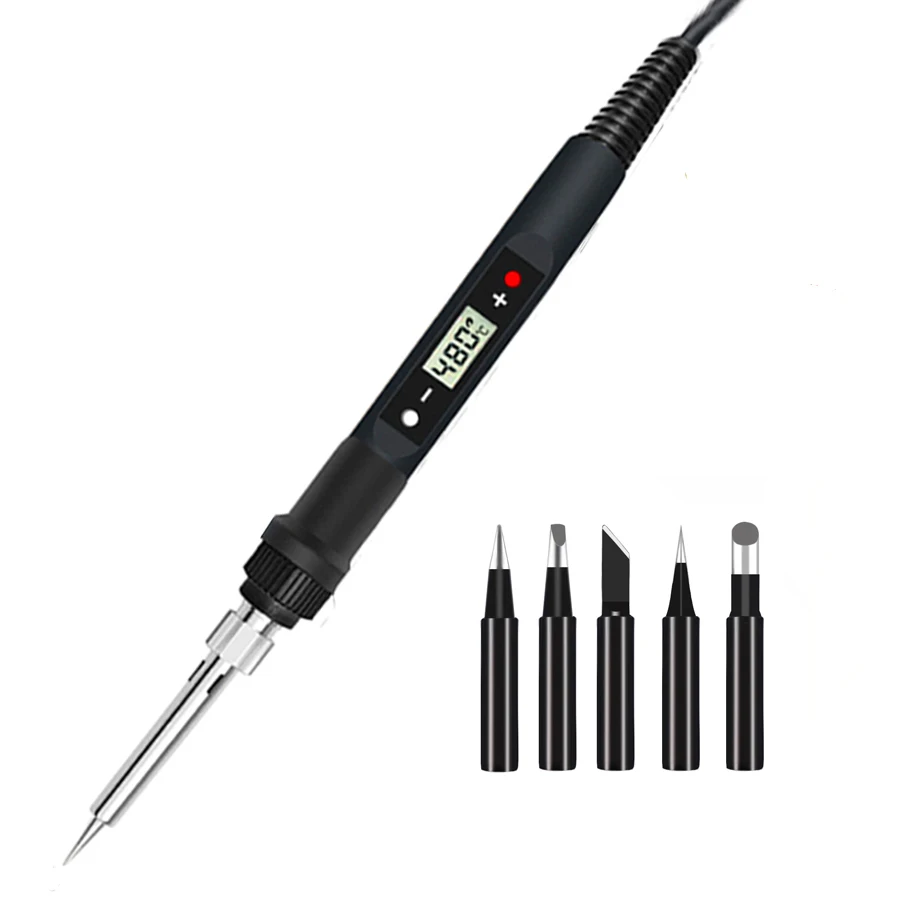 80W LCD Adjustable Temperature Welding Kit With 13 Tools 80W LCD Soldering Iron Kit - 13-in-1 Adjustable Temperature Welding Tool Set Lcd Display Solder Kit