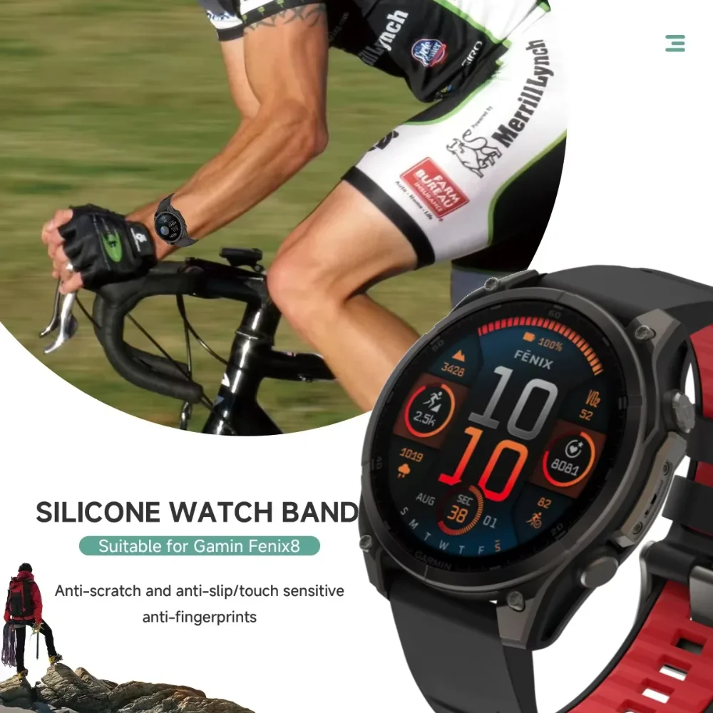 Elegant Quick-Fit Silicone Strap - Premium Replacement Wristband