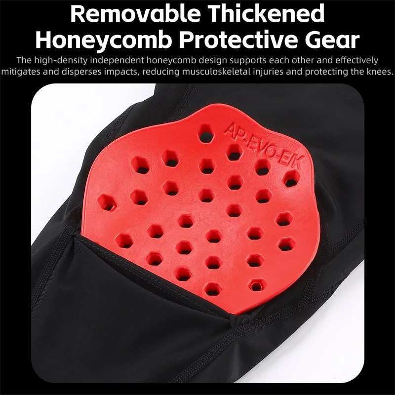 WEST BIKING Breathable Cycling Anti-Fall Knee Pads Removable MTB Bike Knee Elbow Pads High Elasticity Motocross Guard Gear