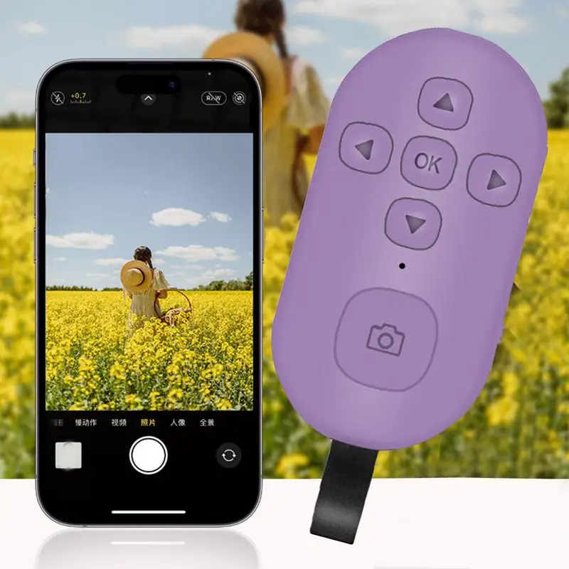 Bluetooth 5,0 Fernbedienung taste für Handy Selfie Shutter Release Tik Token E-Book Seite Drehen Wireless Controller