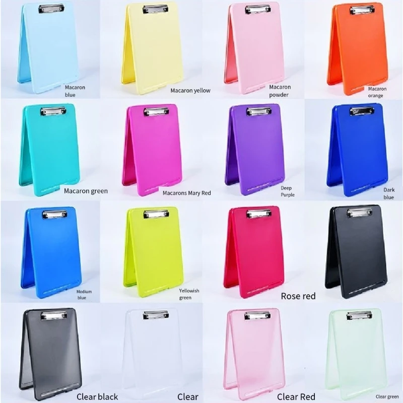 Writing clipboard Transparent clipboard Business folder Clipboard holder 2-in-1 File Case with Clipboard Waterproof File Folder Dust-proof Document Storage Box for Hospital Doctor Nurse