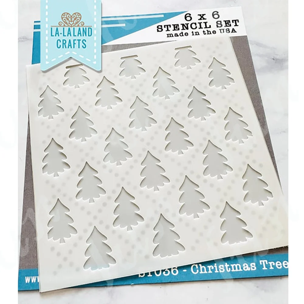

Arrival New Christmas Trees Holiday Decorations Layering Drawing Stencils for Scrapbooking Embossing Molds DIY Paper Card Album