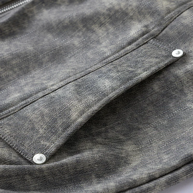 Herren Retro Schwarze Lederjacke Bombermantel Plus Größe 6XL 7XL 8XL Oversize Revers Hochwertige Bequeme Herbst Motorrad – Detail 15