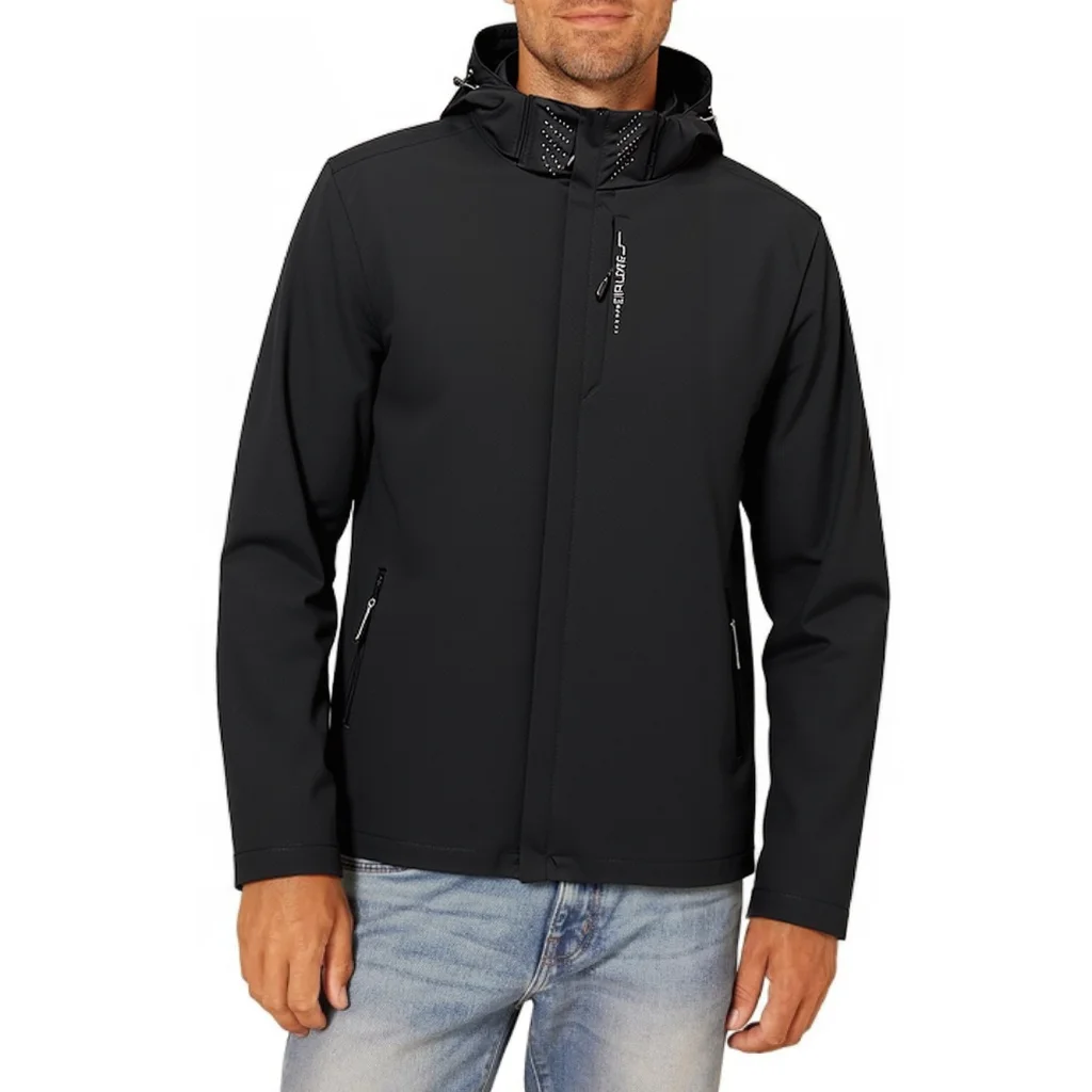 EiAO Men's & Women's Lightweight Waterproof Windproof Jacket - Outdoor Hooded Raincoat Spring Autumn Hiking Trekking Sports Coat