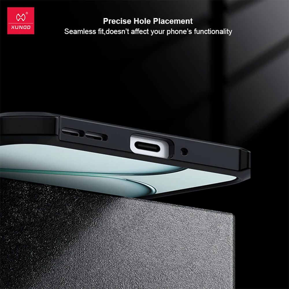 Shockproof Airbag Technology Case with Acrylic & TPU Back, Transparent, Anti-Fingerprint & Non-Yellowing Cover