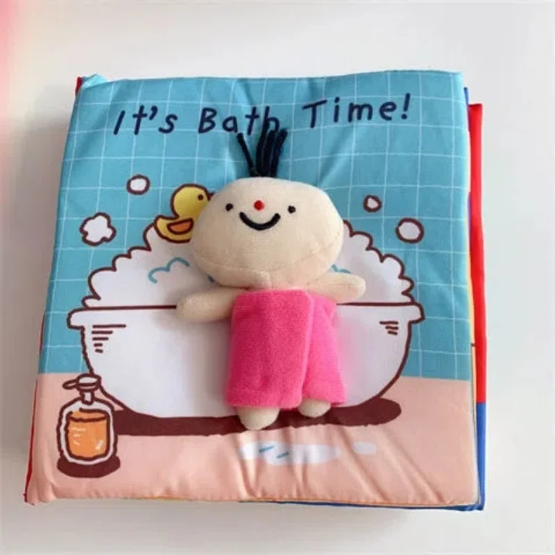 Montessori Baby Book Life Skills Learning Baby Cloth Book Soft Baby Quiet Book Educational Baby Toys 1 2 3 Years