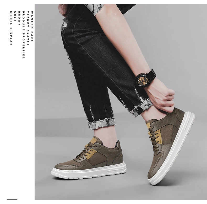 Plus Größe 47 Sommer Mesh Männer Turnschuhe Aufzug Schuhe Chunky Erhöhen Einlegesohle 7 CM Atmungsaktive Sport Casual Höhe Schuhe für Mann – Detail 22