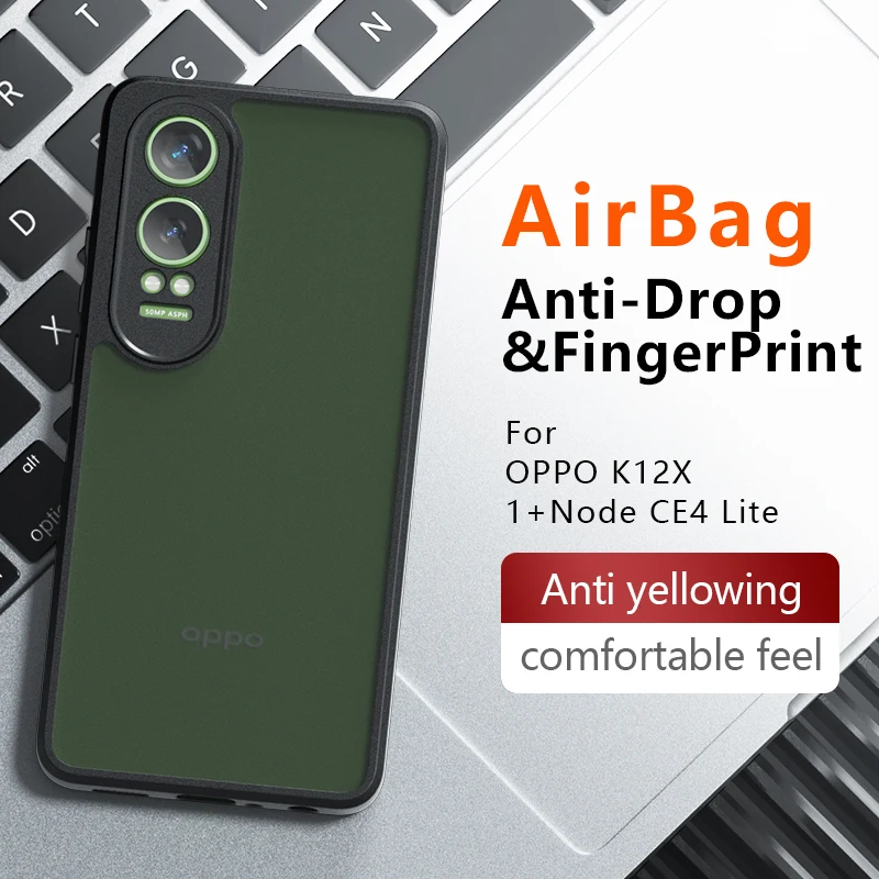 Luxury Matte Clear Armor Case - Shockproof Acrylic Bumper Cover