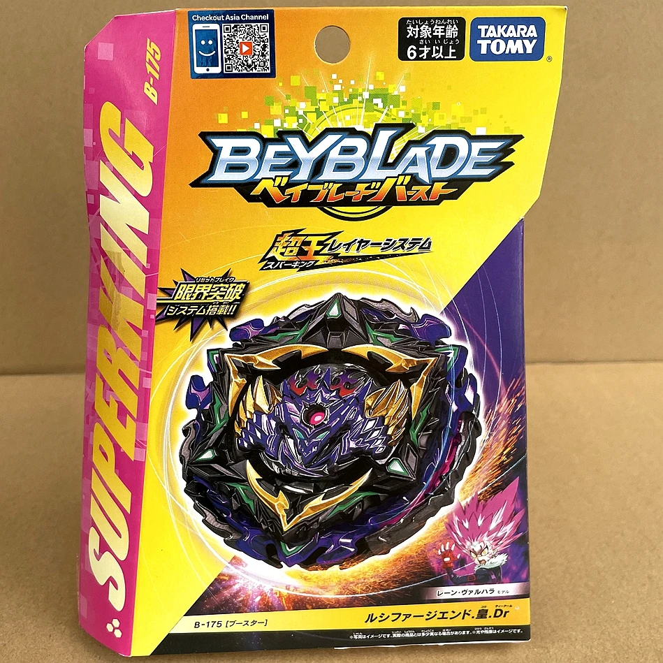 

Оригинальный TAKARA TOMY BEYBLADE B175 Lucius Endbringer / Lucifer The End Kou Drift Burst Surge Superking, Beyblade B-175