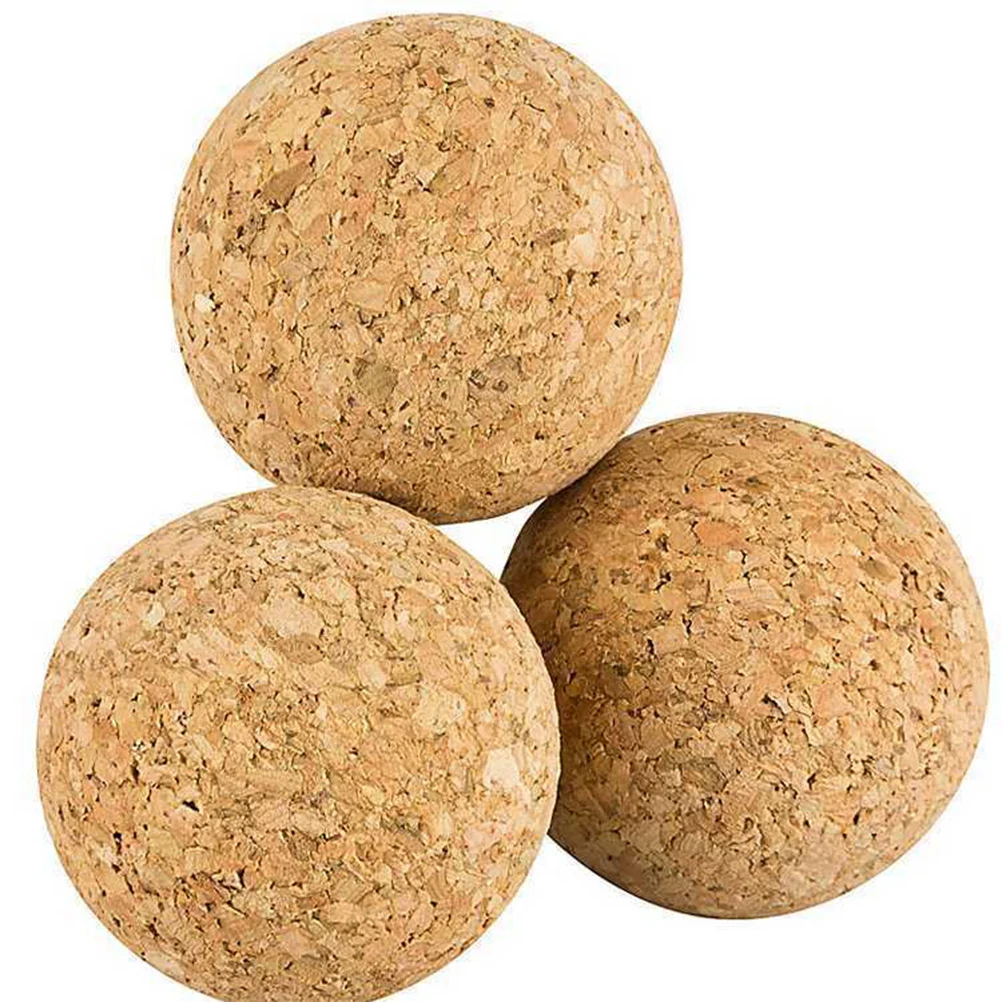 10pcs 3.5cm Cork Solid Wood Frosted Foosball Table Soccer Ball Football Baby Foot Fussball Desktop Soccer