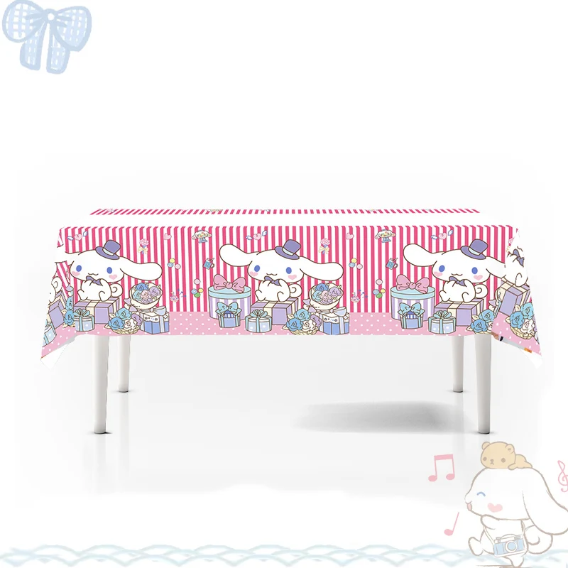 thumbnail image 1 of Decoraciones de cumpleaños de Cinnamoroll Globo de dibujos animados Vajilla desechable para fiesta Mantel Platos Vasos Pancarta Regalo, 1 of 5