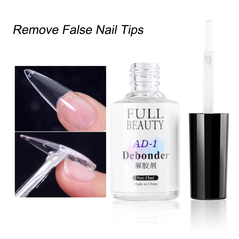Nail Gel Remover 15ml False Nail Tips Debonder Dissolve Liquid Manicure Tools
