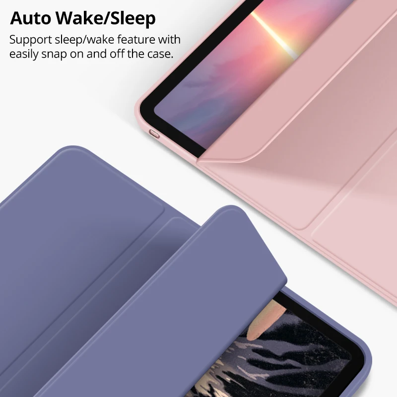 Smart Slim Dobrado Flip Stand Case para Ipad Soft Tpu Tampa Traseira Capas Magnéticas para Ipad Pro 11 Air 10.9 10 2023 2023 2023 - Imagem 4