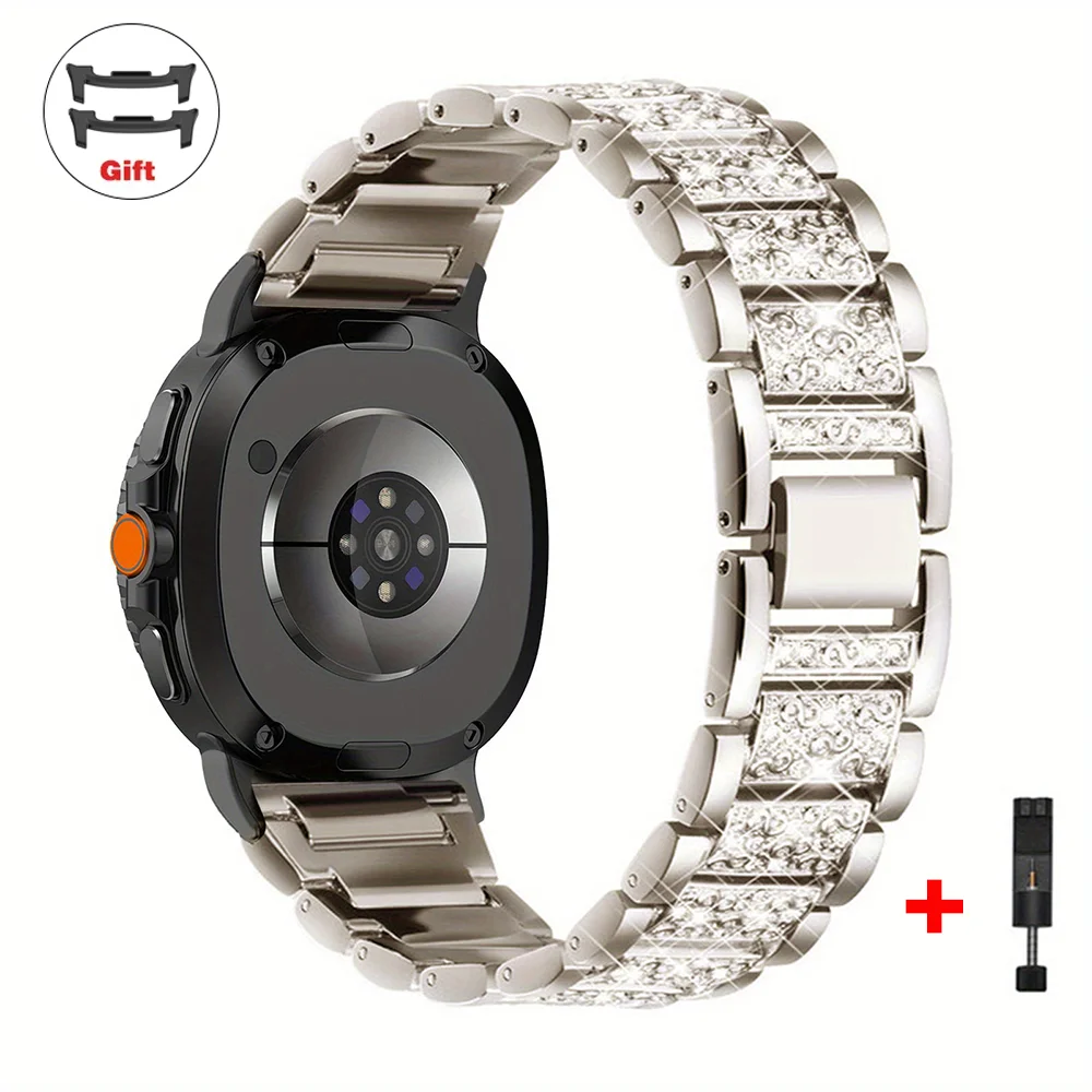 Diamond Bling Stainless Steel Bracelet