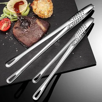 28 cm Stainless Steel BBQ Grill Tongs 1