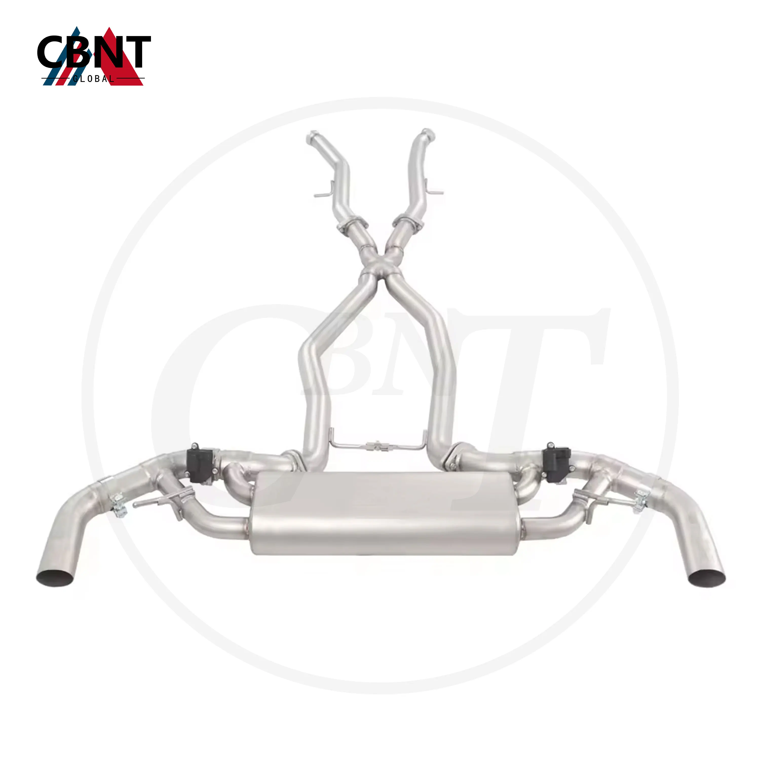 

CBNT for Mercedes Benz GLE43 AMG W166 3.0T Performance Valved Exhaust Catback SS304 Exhaust Pipe System with Valve Muffler