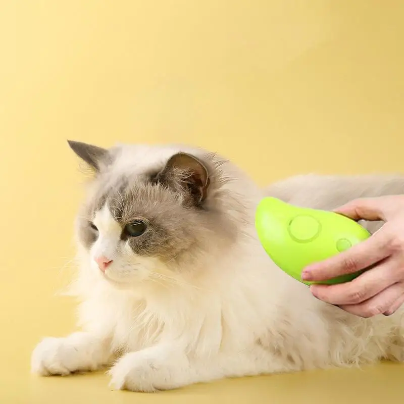 Pet Hair Brush Steamy Electric Spray 3 in1 Dog Steamer Massage Pet Grooming Removing Tangled and Loose Hair