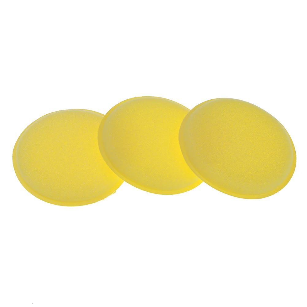 12pcs/lot Car Yellow Foam Waxing Pads Applicator Polish Vehicle Sponge