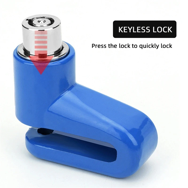 1PCS Bicycle Disc Brake Lock Anti-Theft Lock Portable Motorcycle Disc Brake Mountain Bike Reminder Rope Accessories