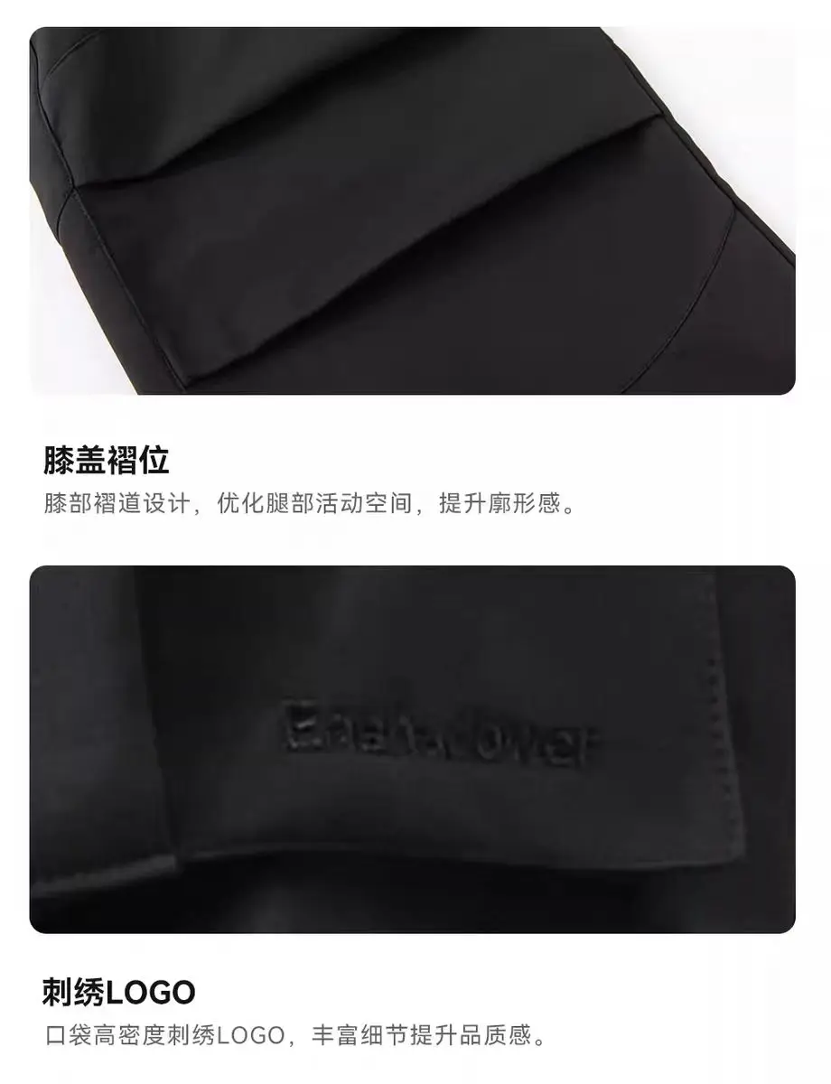 Enshadower 24aw Three-proof softshell cargo pants big capacity side pockets techwear gorpcore