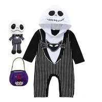 Baby Boys Jumpsuits 2025 Horror Jack Nightmare Before Romper Costume Christmas Children Halloween Cosplay Party Boy Clothes