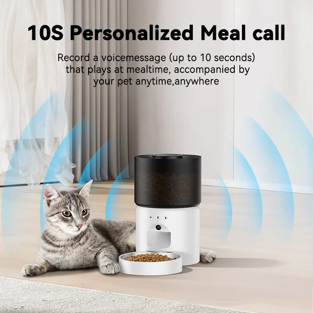 ROJECO Automatic Dog Feeder With Camera Video Pet Food Dispenser Smart APP Remote Control Auto Feeder For Kitten Cat Accessories 4