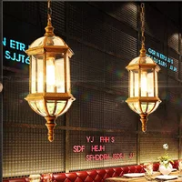 Europe Outdoor Pendant Lights Retro Corridor Restaurant Hanging Lamp Lighting Hotel Community Balcony Parlor Decorat Luminaria 1