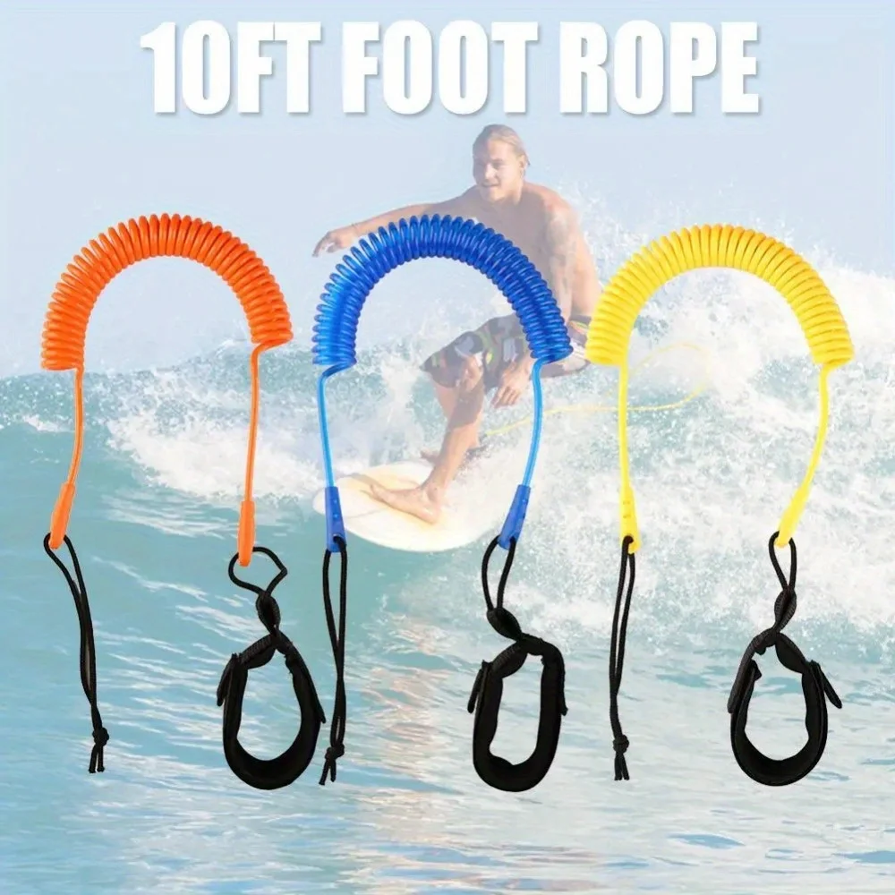 1PC Surfboard SUP Foot RopePaddle Board RopeSurf Traction RopeElastic RopePaddle RopeWater Ski Foot Rope