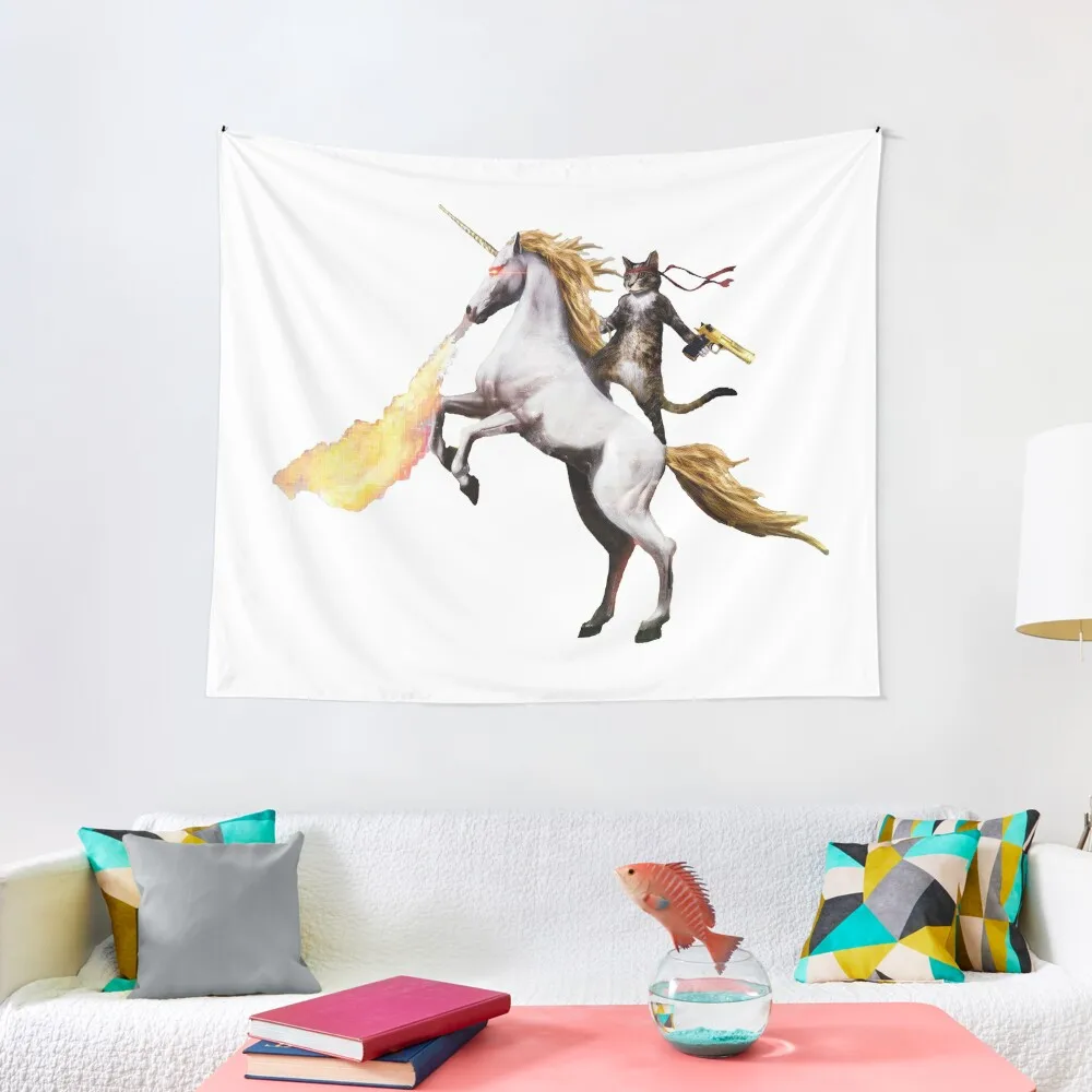 

Cat Riding Unicorn Tapestry Bedrooms Decor Bedroom Decor Bedroom Deco Bathroom Decor Tapestry