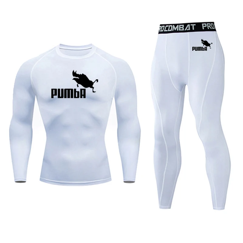 

Sports Sets Man Tracksuit Running Suit Gym Compression Shirt Sports Thermal underwear Fitness Men Gym Clothes Rashgarda mma