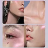 Lightweight Holographic Eyeshadow Powder, Color Gradient Glitter Eyeshadow Highlighter Chrome High Pigmented Chameleon Eyeshadow 5