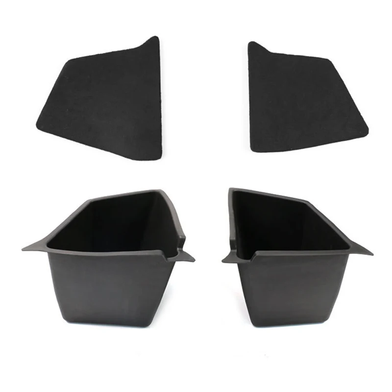 Car Trunk Organizer Trunk Organizer Trunk Storage Holder Car Interior Organizer Trunk Side Storage Bins For Tesla Model Y-Shanghai Cargo Compartment TPE Box Organizer Boot Bucket With Lids