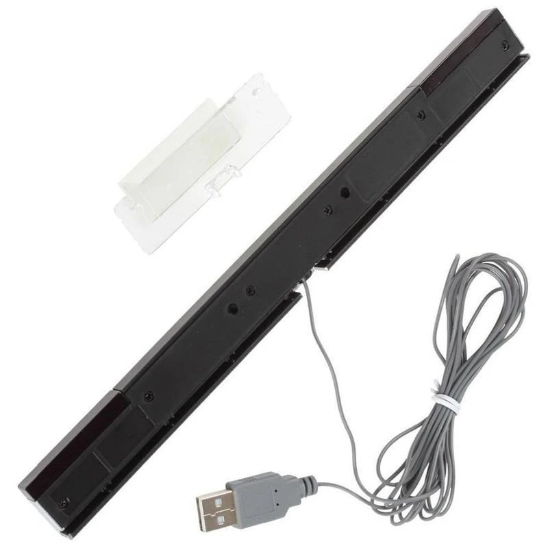 적외선 IR 신호 레이 유선 수신기, USB 플러그 센서 바 교체, 닌텐도 윌 원격 게임 콘솔용, 100 개
