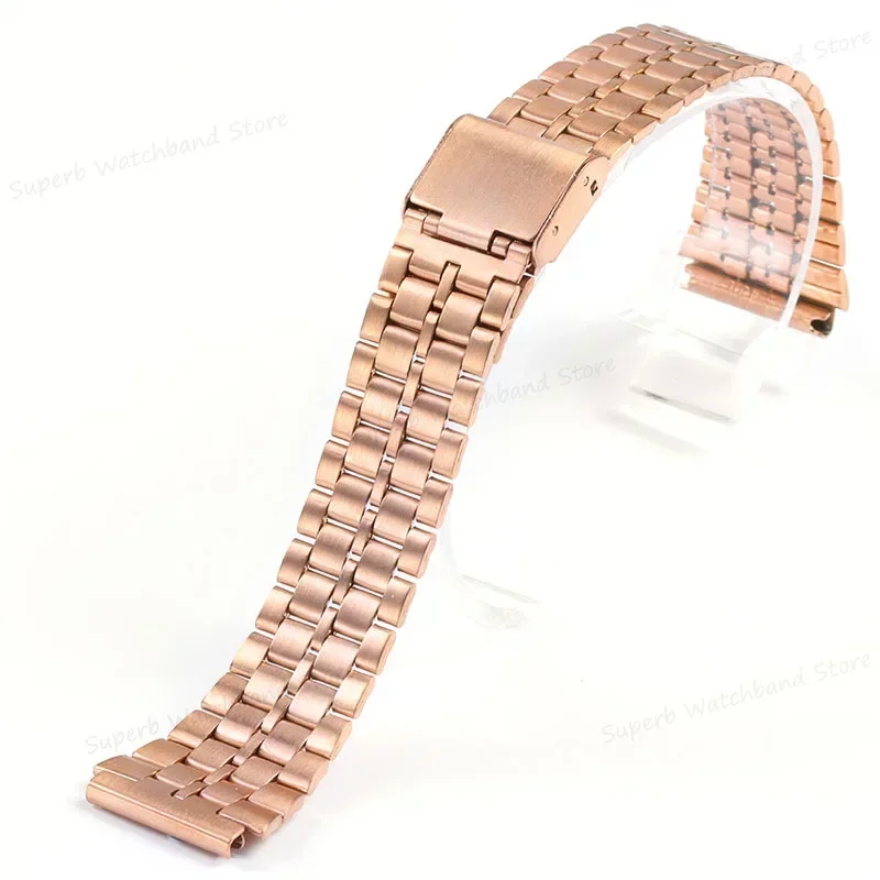 Elegant Gold 18mm Metal Watch Band Bracelet