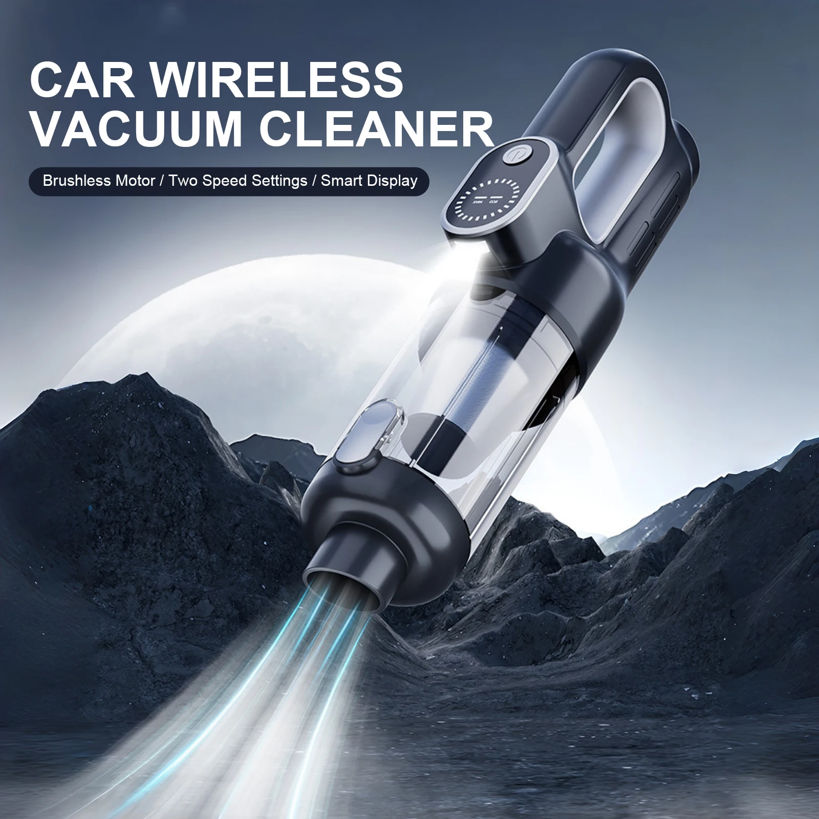 Vacuum Cleaner and Air Duster Cordless Handheld Vacuum with Brushless Motor Home and Car Vacuum Rechargeable for Car/Home/Pet